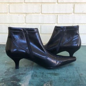Franco sarto black booties